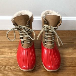J Crew Sperry Shearwater Snow Boots, Size 7
